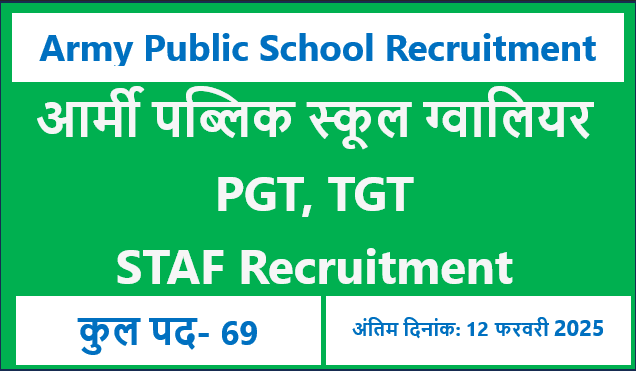 PGT, TGT STAF Recruitment 2025