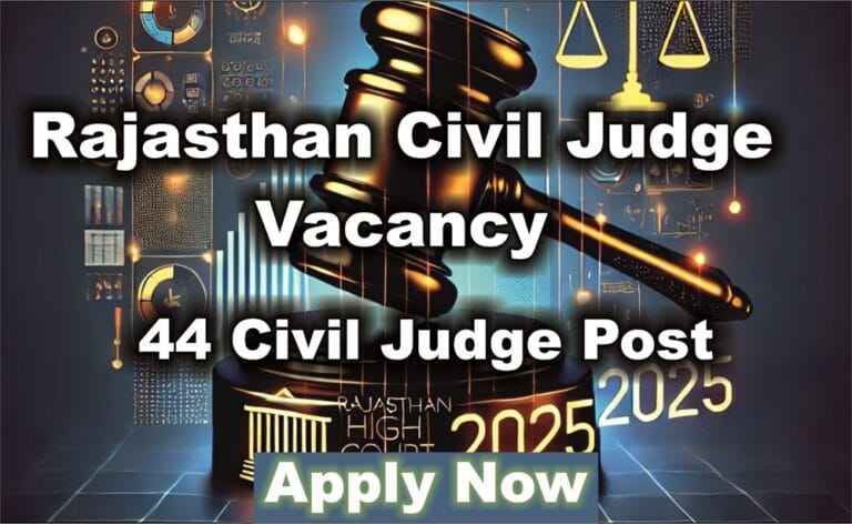 Rajasthan Civil Judge Vacancy 2025
