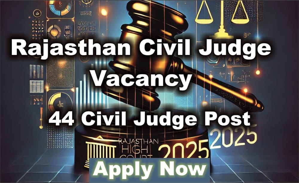 Rajasthan Civil Judge Vacancy 2025