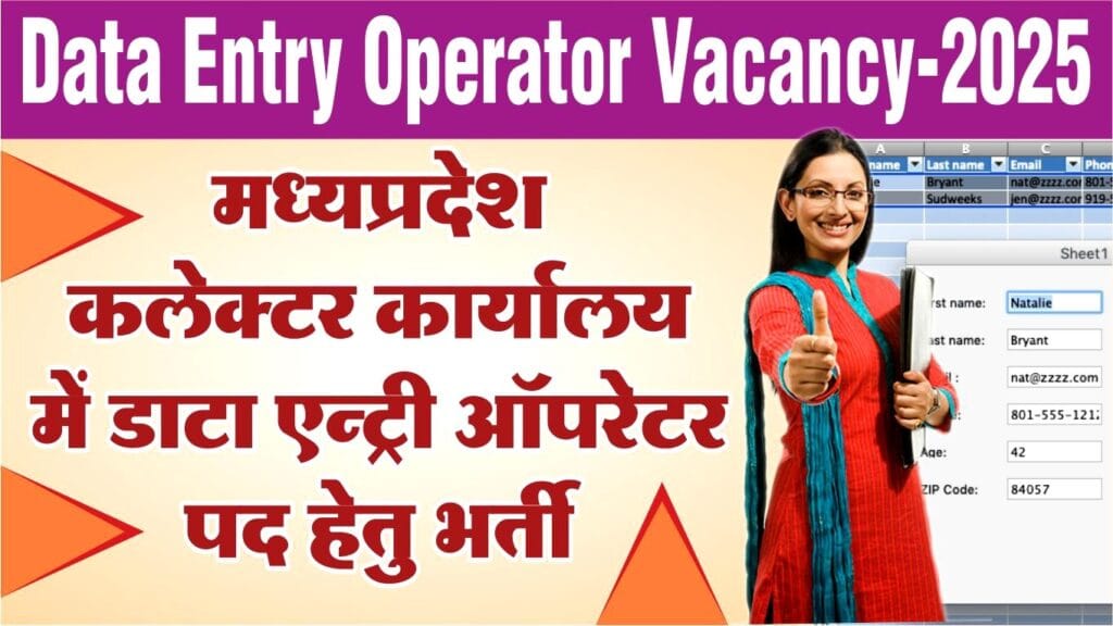 Data Entry Operator Recruitment 2025