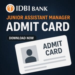 IDBI Bank JAM Admit Card 2024