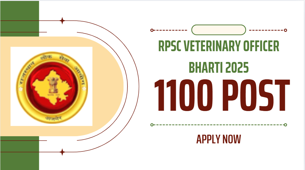RPSC Veterinary Officer Bharti 2025